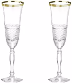 Набор фужеров из хрусталя «Петергоф» на 2 персоны